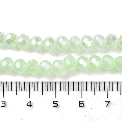 Baking Electroplate Glass Beads Strands DGLA-A039-J10mm-B17-1