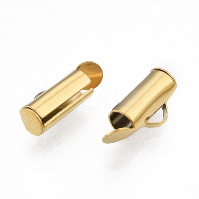 304 Stainless Steel Slide On End Clasp Tubes STAS-S115-01C-G-1