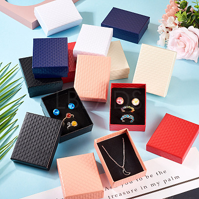 Rhombus Textured Cardboard Gift Storage Boxes CON-TAC0010-03A-02-1