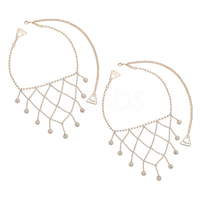 Iron Rhinestone Sexy Shoulder Bra Body Chain FIND-FH0008-14G-1