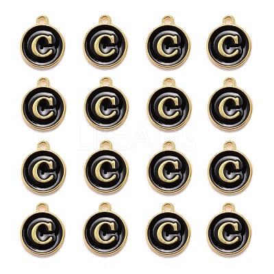 Golden Plated Alloy Charms ENAM-S118-02C-1