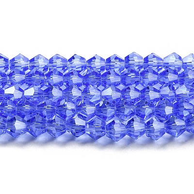 Transparent Electroplate Glass Beads Strands LS-EGLA-A039-T3mm-A07-1