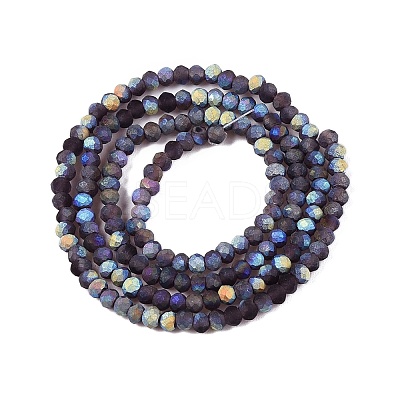 Transparent Glass Beads Strands EGLA-A044-T1mm-MB15-1