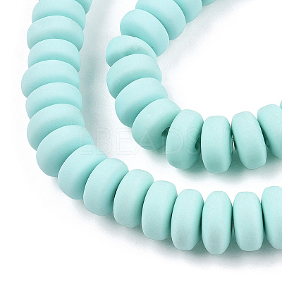 Handmade Polymer Clay Beads Strands X-CLAY-N008-008H-1