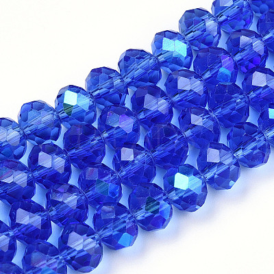 Electroplate Glass Beads Strands EGLA-A034-T10mm-L26-1