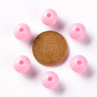 Opaque Acrylic Beads MACR-S370-C10mm-A01-1