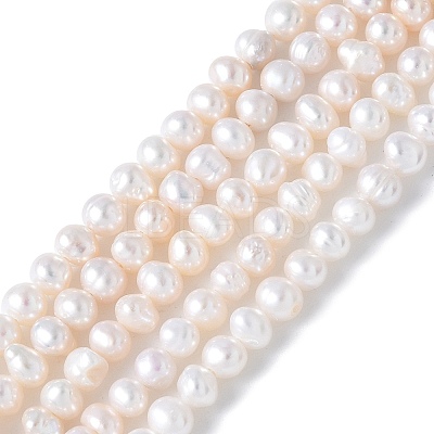 Natural Cultured Freshwater Pearl Beads Strands PEAR-I007-07N-03A-1