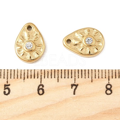 304 Stainless Steel Charms STAS-L022-543G-1