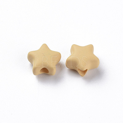 Spray Painted Acrylic Beads MACR-S373-45-O07-1