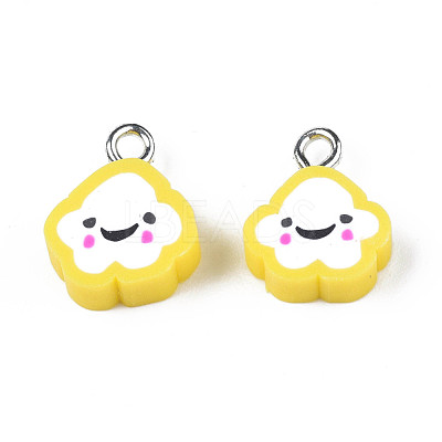 Handmade Polymer Clay Charms CLAY-N006-37B-01H-1