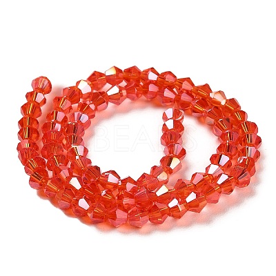Transparent Electroplate Glass Beads Strands EGLA-A039-T3mm-B14-1