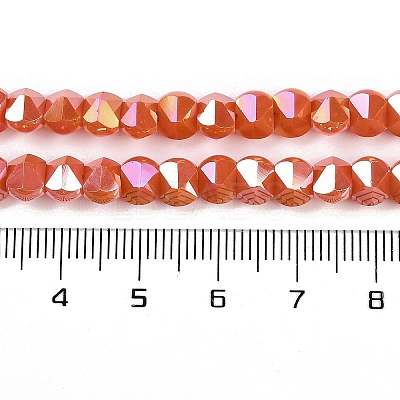 Electroplate Glass Beads Strands EGLA-B009-05A-02-1