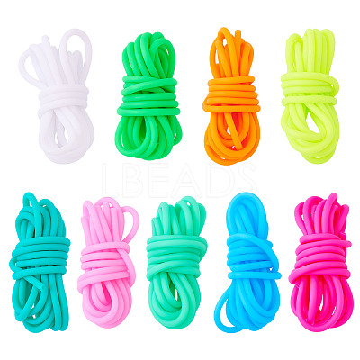 18M 9 Colors Hollow Pipe PVC Tubular Synthetic Rubber Cord RCOR-TA0001-19-1