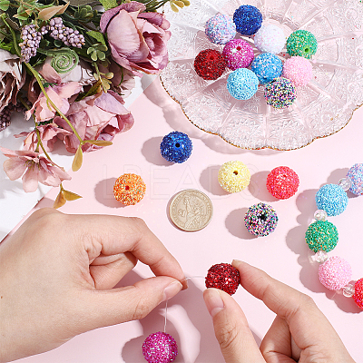 26Pcs 13 Colors Acrylic Beads SACR-PA0001-38-1