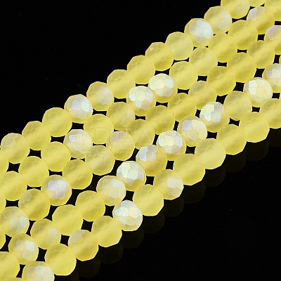Transparent Glass Beads Strands EGLA-A044-T4mm-MB29-1