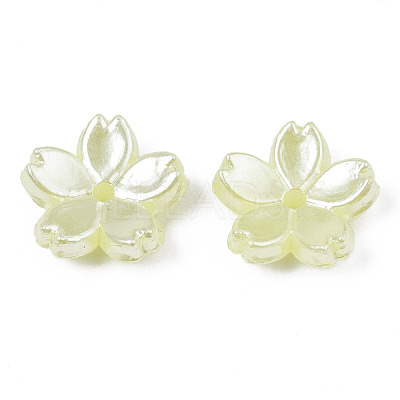 Acrylic Imitation Pearl Beads OACR-N012-002G-1