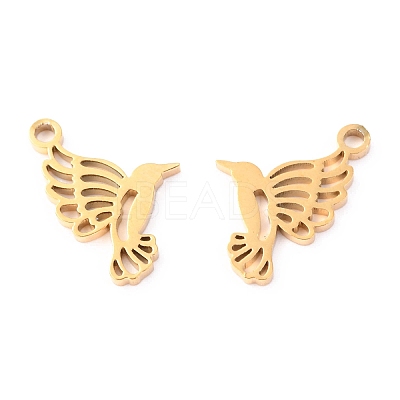 304 Stainless Steel Pendants STAS-O142-37G-1