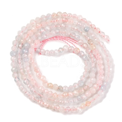 Natural Morganite Beads Strands G-F770-C05-03-1