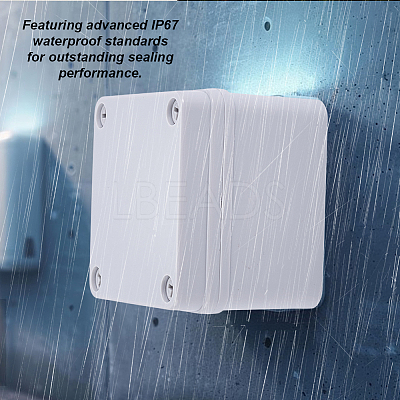 Outdoor Waterproof ABS Plastic Junction Box AJEW-WH0485-27B-1