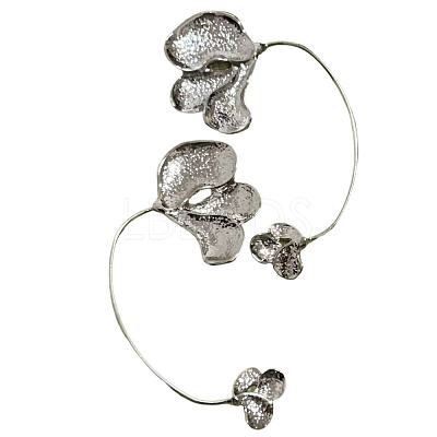 Alloy Flower Cuff Earrings for Women WGC4756-02-1