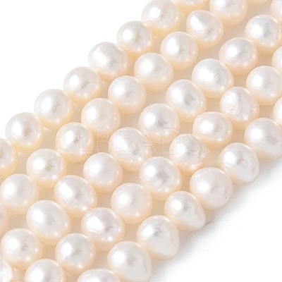 Natural Cultured Freshwater Pearl Beads Strands PEAR-I007-07Q-06C-1