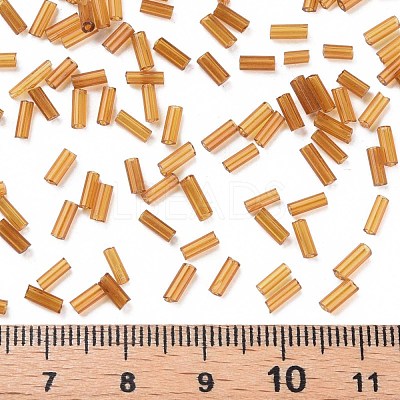 Transparent Glass Bugle Beads SEED-N005-001-C07-1