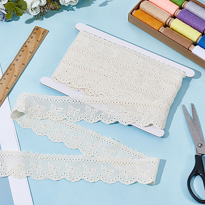 8Yards Flat Hollow Polyester Lace Trim OCOR-GF0006-07A-1