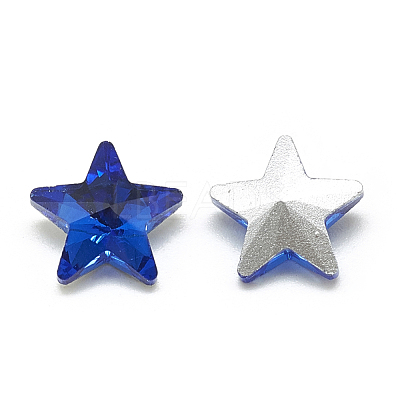 Pointed Back Glass Rhinestone Cabochons RGLA-T085-10mm-11-1