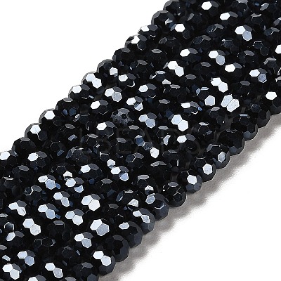 Electroplate Glass Bead Strands X-EGLA-R015-4mm-15-1