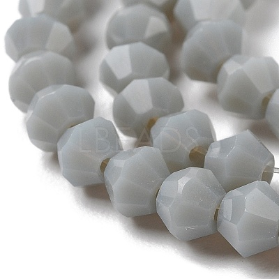 Opaque Solid Color Imitation Jade Glass Beads Strands GLAA-F029-P4mm-14-1