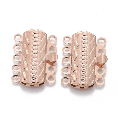 304 Stainless Steel Box Clasps STAS-P249-03RG-1