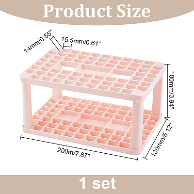 Plastic Cosmetic Brush Storage Stands MRMJ-WH0070-34B-1