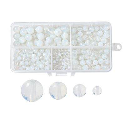 340Pcs 4 Sizes Opalite Beads G-LS0001-28-1