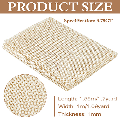 3.75CT Polyester Cotton Cross Stitch Fabric DIY-WH0588-32B-1