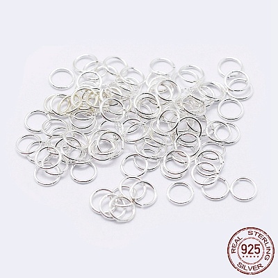 925 Sterling Silver Open Jump Rings LS-STER-F036-02S-0.6x6mm-1