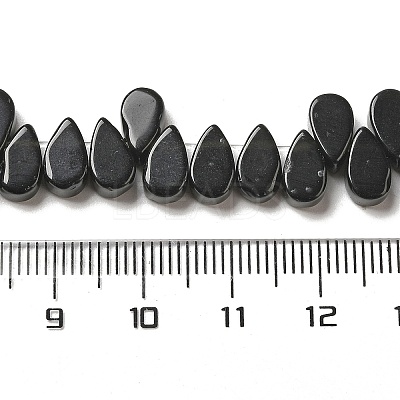 Natural Black Mahogany Obsidian Beads Strands G-B064-B53-1