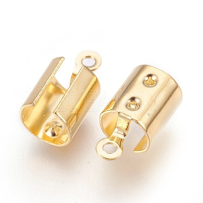 304 Stainless Steel Folding Crimp Ends X-STAS-P207-04G-B-1