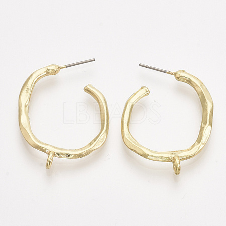 Alloy Stud Earring Findings PALLOY-S121-132-1