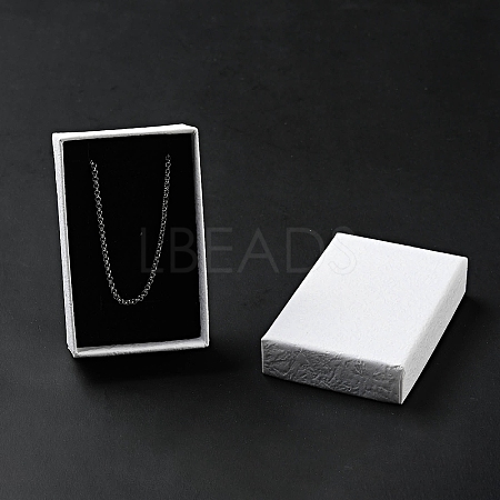 Texture Paper Necklace Gift Boxes X-OBOX-G016-C04-A-1
