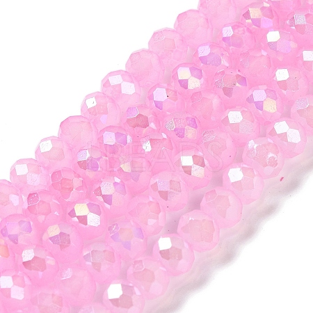 Baking Electroplate Glass Beads Strands LS-DGLA-A039-J10mm-B18-1