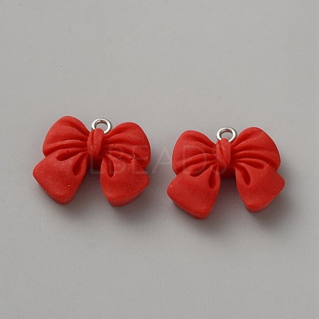 Opaque Resin Pendants FIND-WH0199-33P-01-1