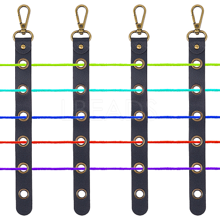 4Pcs Alloy Leather Threader AJEW-CL0005-55B-1