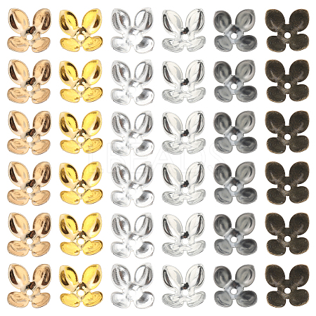 120Pcs 6 Colors Iron Bead Cap IFIN-SC0001-57-1