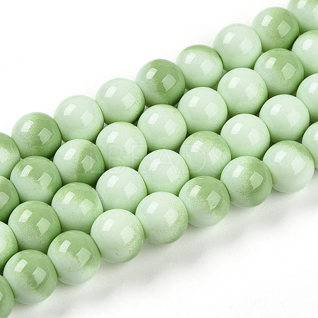 Baking Paint Glass Beads Strands DGLA-N012-10mm-04-1