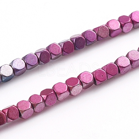 Electroplated Non-magnetic Synthetic Hematite Beads Strands G-L562-07B-1