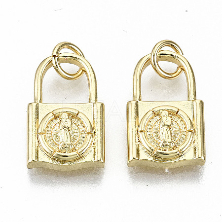 Brass Charms KK-S313-12-NF-1