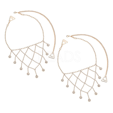 Iron Rhinestone Sexy Shoulder Bra Body Chain FIND-FH0008-14G-1