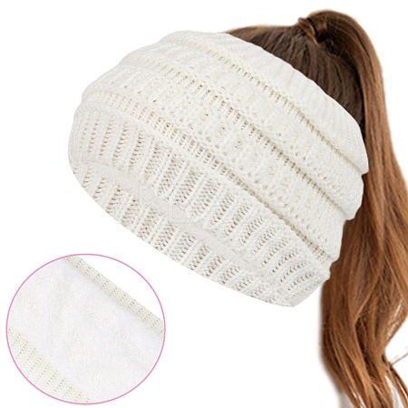 Acrylic Fiber Yarn Cold Weather Headbands PW-WG352DB-02-1