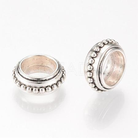Tibetan Style Alloy Large Hole Beads PALLOY-R094-03AS-1