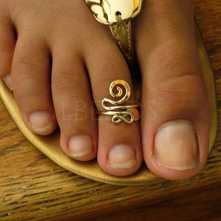 Brass Toe Cuff Rings for Women FS-WGFB02D-01-1